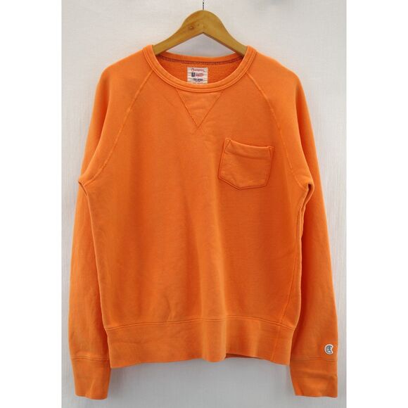 Todd Snyder x Champion Pocket Sweatshirt | Sz M, Orange, Like New - Picture 1 of 5